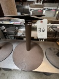 *EACH*BROWN CAST-IRON 60LB TABLE BASES
