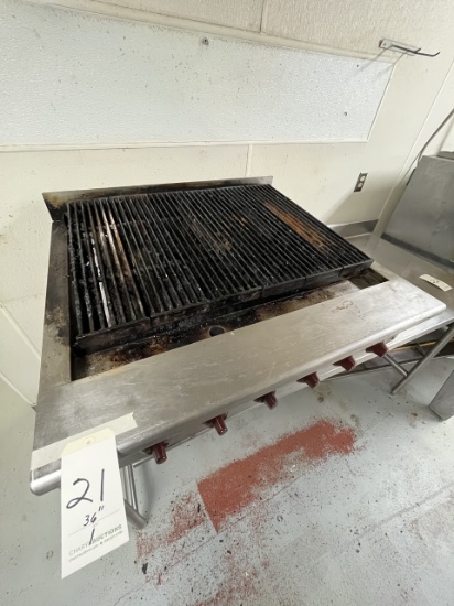 WOLF S/S 36" COUNTERTOP RADIANT CHARBROILER