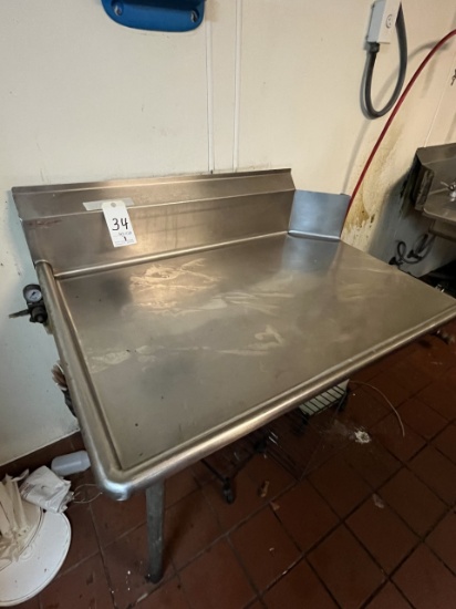 S/S 44"X30" LH-SIDE DISHWASHER DRAINBOARD