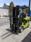 CLARK ECG30 6000LB ELECTRIC FORKLIFT W/SIDE SHIFTERS & HAWKER PH32-24-865B CHARGER 3PH 208/240V