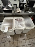 *EACH*WHITE PLASTIC INGREDIENT BINS