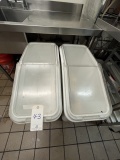 *EACH*WHITE PLASTIC INGREDIENT BINS