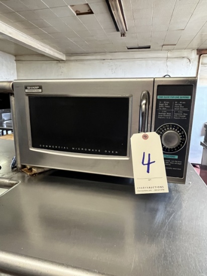 SHARP S/S COMMERCIAL MICROWAVE OVEN MOD. 1000W/R-21LC