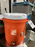 HOME DEPOT ORANGE PLASTIC INSULATED WATER/BEVERAGE DISPENSER