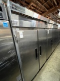 VICTORY S/S 2-DOOR REFRIGERATOR W/CASTERS