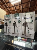*EACH*NEW CHOICE S/S LINED 2.5L AIRPOTS W/LEVER (IN BOX)