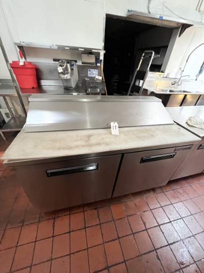 CENTRAL S/S 2-DOOR 61" PREP TABLE W/CASTERS MOD. 69K-009