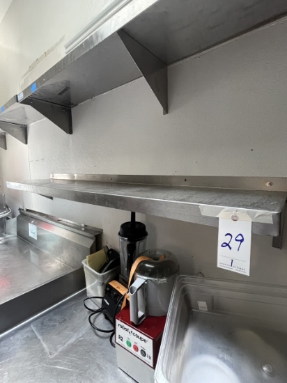 S/S 72"X14" WALL SHELF
