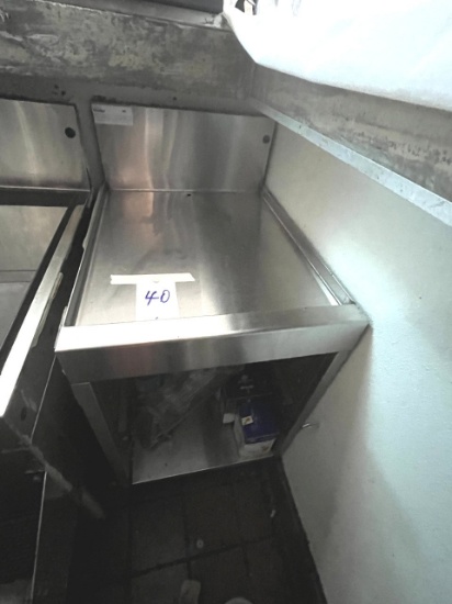 S/S 18"X23" UTILITY TABLE W/UNDERSHELF