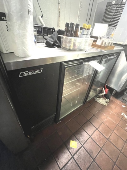 TURBO AIR 2-GLASS DOOR BACK BAR MOD. TBB-2SG