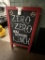 WOOD A-FRAME CHALKBOARD SIGN