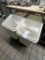 *EACH*CAMBRO WHITE PLASTIC INGREDIENT BINS