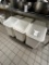 *EACH*CAMBRO WHITE PLASTIC INGREDIENT BINS