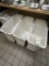 *EACH*CONTINENTAL WHITE PLASTIC INGREDIENT BINS