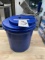 BLUE PLASTIC SALAD SPINNER