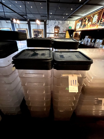 *EACH*CLEAR PLASTIC FOOD CONTAINERS W/LIDS