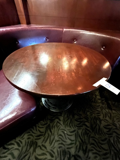 WOOD 48" ROUND TABLE W/DESIGNER BASE