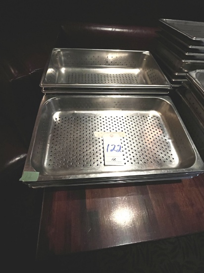*EACH*S/S FULL-SIZE 2"/4" PERFORATED FOOD PANS