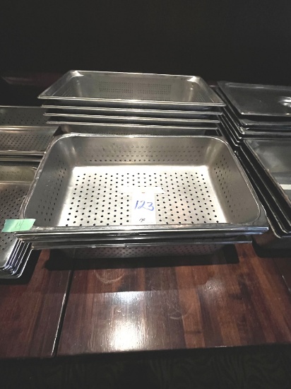 *EACH*S/S FULL-SIZE 4"/6" PERFORATED FOOD PANS
