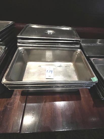 *EACH*S/S FULL-SIZE 6" FOOD PANS W/SOME LIDS