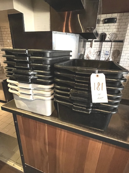 *LOT*(15)BLACK & WHITE PLASTIC BUS BOXES