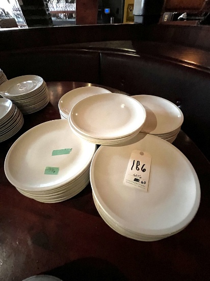 *EACH*STEELITE WHITE 12.25" DINNER PLATES