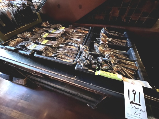 *LOT*(1160PCS)S/S HEAVY-GAUGE KNIVES, FORKS, SPOONS