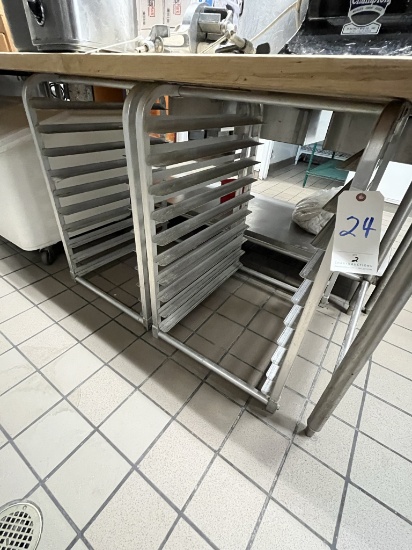 *EACH*ALUMINUM HALF-SIZE BAKERS RACKS (NO CASTERS)