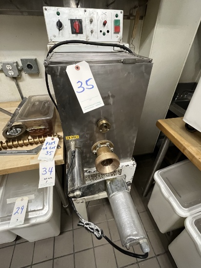 EDELWEISS PASTA MIXER & EXTRUDER W/(8)BRASS DIES & STAND 1PH/220V MOD. TR95