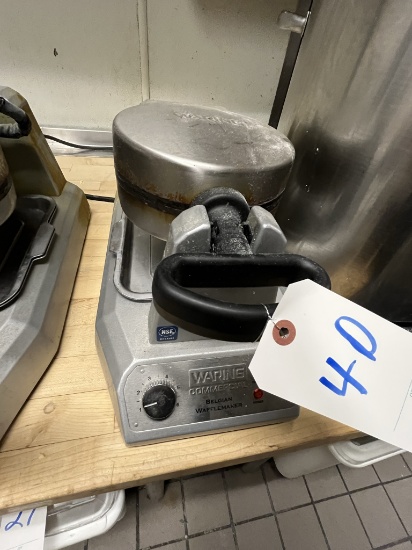 WARING COMMERCIAL DOUBLE BELGIAN WAFFLE MAKER