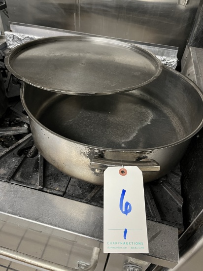 S/S HEAVY-DUTY BRAISING PAN W/LID