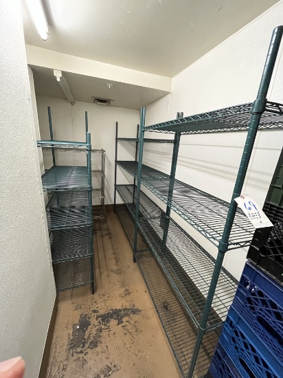 *EACH*GREEN COATED 42"X18"/48"X18"/60"X18" WIRE RACKS