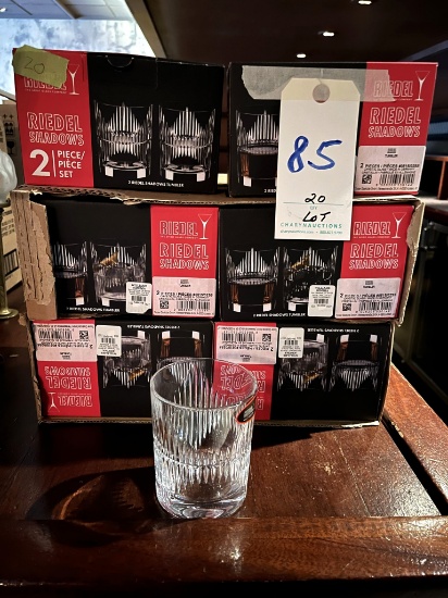 *LOT*(20)NEW RIEDEL SHADOWS TUMBLERS