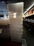*EACH*LARGE CLEAR PLASTIC FOOD CONTAINERS W/LIDS