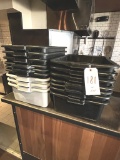 *LOT*(15)BLACK & WHITE PLASTIC BUS BOXES
