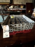 *LOT*(26)GLASSES W/PLASTIC RACKS