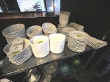 *LOT*(117)ASST WHITE BOWLS & SMALL PLATES