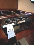 VINOTEMP ROMANZO 4-BOTTLE COUNTERTOP WINE COOLER W/41-66F DEGREE TEMPERATURE RANGE MOD. OW004