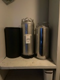 *LOT*S/S PRESSURIZED TANKS, PLASTIC WALL BABY CHANGING STATION & TRASH RECEPTACLE