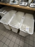 *EACH*CONTINENTAL WHITE PLASTIC INGREDIENT BINS