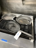 *LOT*(3)CAST-IRON ASST PANS