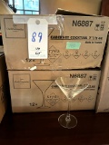 *LOT*(180)NEW C&S KRYSTA 7.5OZ MARTINI GLASSES