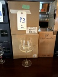 *LOT*(12)NEW CRYSTULEX BURGUNDY GLASSES