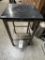 *EACH*METAL BAR STOOLS W/SQUARE BLACK WOOD SEAT