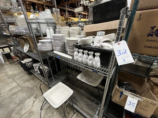 METRO CHROME WIRE 48"X24" CART W/(2)SHELVES