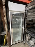 HUSSMANN WHITE 1-GLASS DOOR FREEZER W/CASTERS 1PH 208/230V MOD. HGL-1-TS