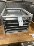 ALUMINUM 5-TIER PAN RACK W/(5)ALUMINUM SHEET CAKE PANS