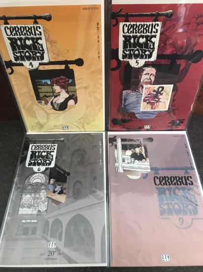 4 issues of Cerebus The Aardvark Comic from the Ricks Storyline 1997 NM Includes 20th Anniversary is