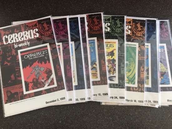 13 Issues of Cerebus The Aardvark Bi-Weekly Comic 1988 Reprints All of Cerebus Issues #1-#13 NM