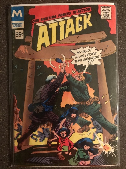 Attack Comic Modern Comics #13 1978 Bronze Age War Comic